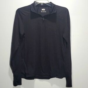 REI Co-op Quarter Zip Dark Gray Small